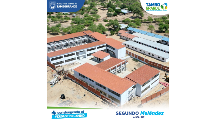 MUNICIPALIDAD INVIERTE CERCA DE S/ 30 MILLONES EN MEJORAR INFRAESTRUCTURA EDUCATIVA EN DISTRITO DE TAMBOGRANDE
