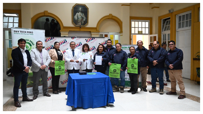 La institución recibió Certificados de Disposición Final y Manejo Ambiental con referencia a la donación de 11,760 toneladas de bienes muebles RAEE que fueron gestionados de manera ambientalmente adecuada en el Sistema de Manejo Colectivo.
