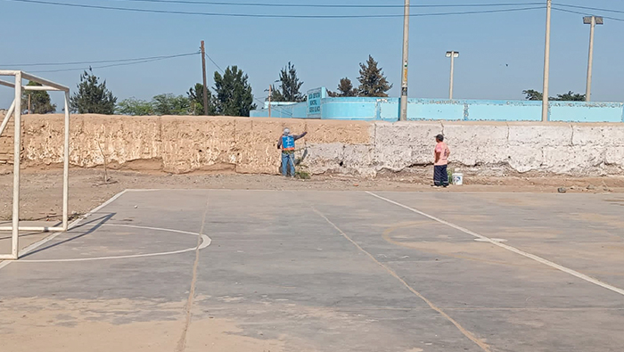 Culminan trabajos en el colegio de Cerro Blanco