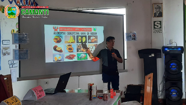 Sesión Demostrativa para la Prevención de la Anemia en Camanti: Promoviendo Prácticas Saludables y Nutrición Rica en Hierro