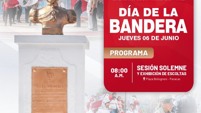 Ceremonia protocolar por el día de la bandera