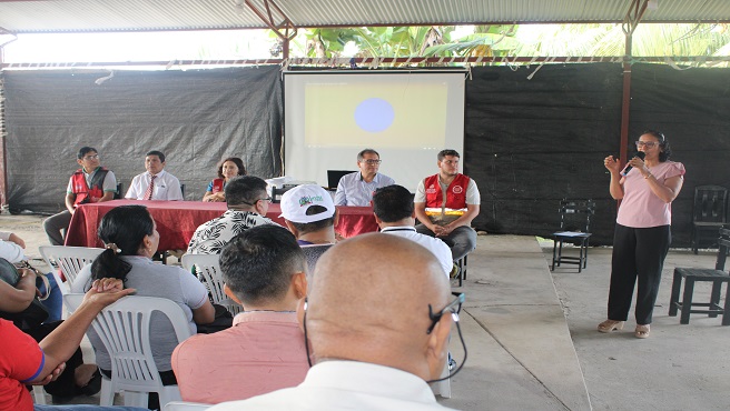 Directora Regional de Educación MARIA CAROLINA PEREZ TELLO inaugura taller en Bellavista.