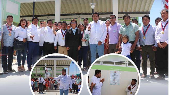 Alcalde de Paita inaugura moderna infraestructura de la I.E.I N°407 en la Islilla-Paita