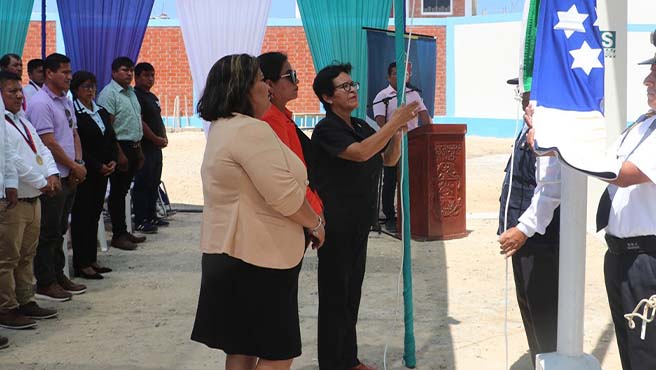 Alcalde de Paita inaugura moderna infraestructura de la I.E.I N°407 en la Islilla-Paita