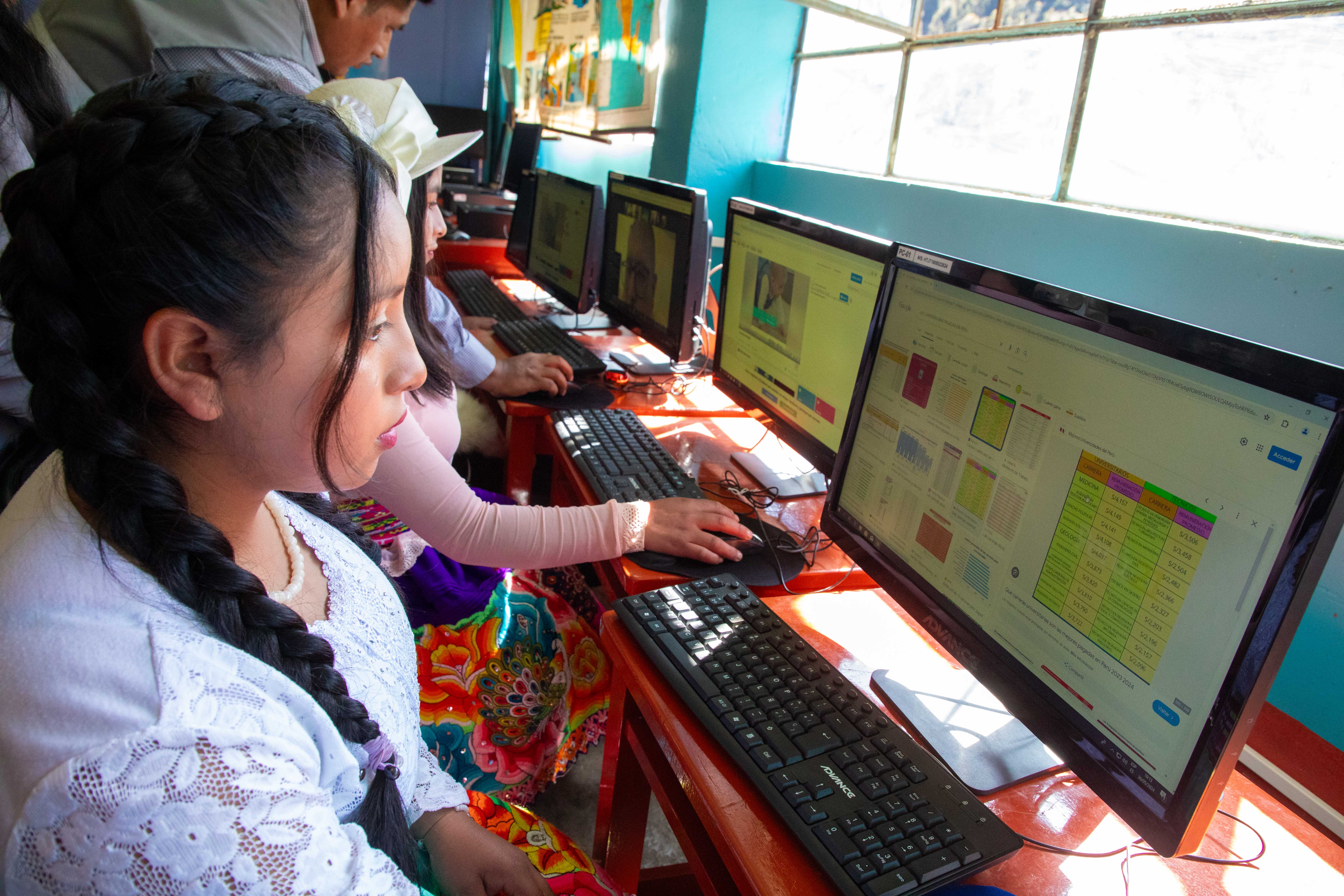 Archivo JPG de alumnos conectados al Internet del Proyecto Junín