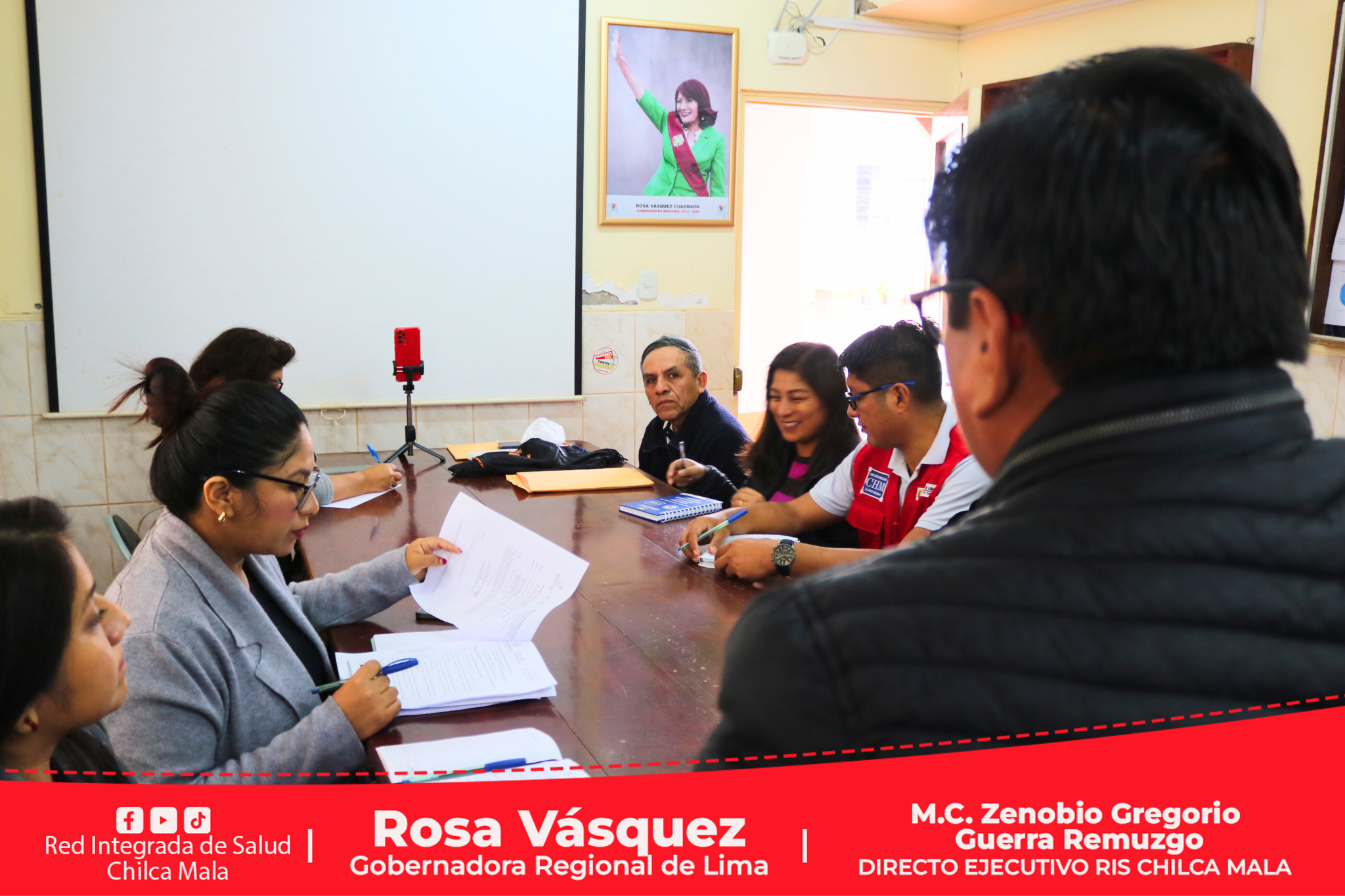 Director Ejecutivo de la RIS Chilca Mala se reúne con SINTRAREDCHM