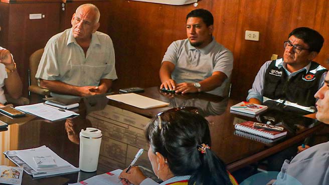 Comisión de seguridad ciudadana coordina acciones con instituciones locales