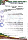 Vista preliminar de documento Ordenanza Municipal N°008-2023-MDLP/A