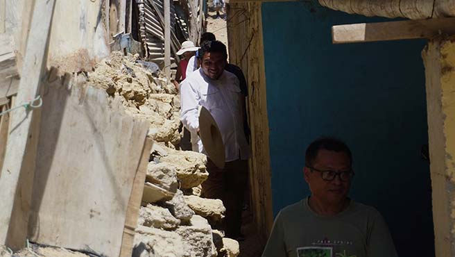 Alcalde Pedro Cuadros visitó tres sectores vulnerables en temporada de lluvias de la zona baja de Paita