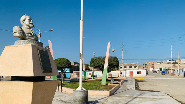 Campaña de limpieza de la plaza Francisco Bolognesi y el mantenimiento de las áreas verdes en el A.H. La Victoria.