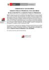 Vista preliminar de documento Comunicado 4 que deja sin efecto la subasta