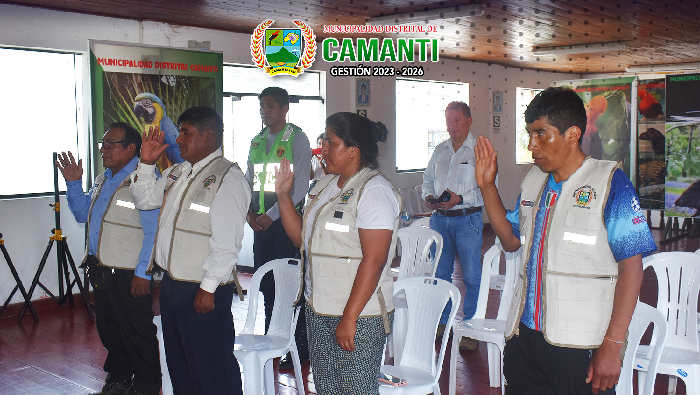 Juramentación de Nuevos Tenientes Gobernadores en el Distrito de Camanti