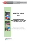 Vista preliminar de documento Memoria Anual 2023 del PNPAIS