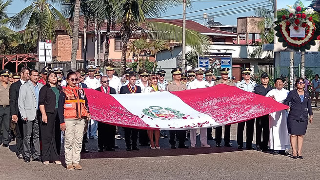 Se desarrolló ceremonia por el 144 aniversario de la Batalla de Arica y el día de renovación de la fidelidad a la Bandera del Perú