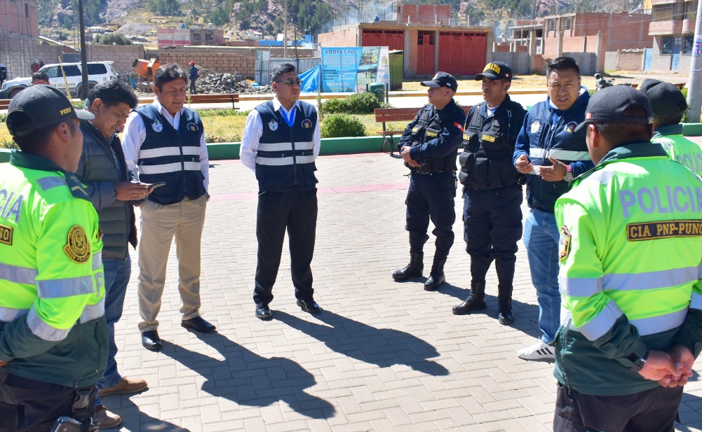 Continúan coordinaciones con el centro poblado de Jallihuaya para seguir fortaleciendo la seguridad ciudadana