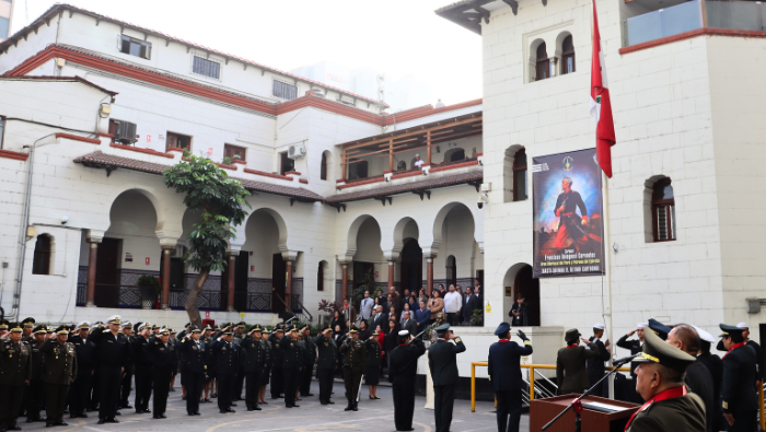 La Agencia de Compras de las Fuerzas Armadas y el Fuero Militar Policial se unieron para conmemorar el Día de la Bandera