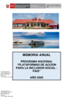 Vista preliminar de documento Memoria Anual PN-PAIS 2020