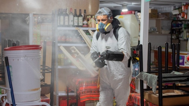 Puno mantiene espacios limpios con fumigación y control de roedores