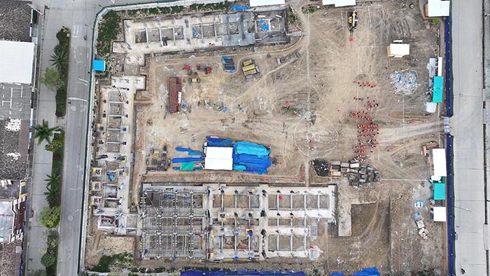 Avanzan los trabajos de construcción de la IE San Marcos en Cajamarca
