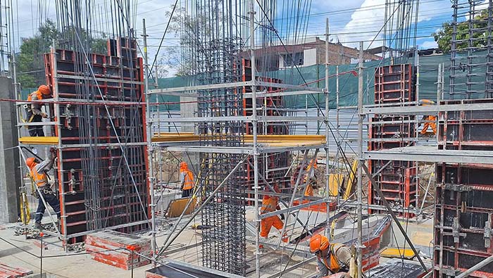 Avanzan los trabajos de construcción de la IE San Marcos en Cajamarca