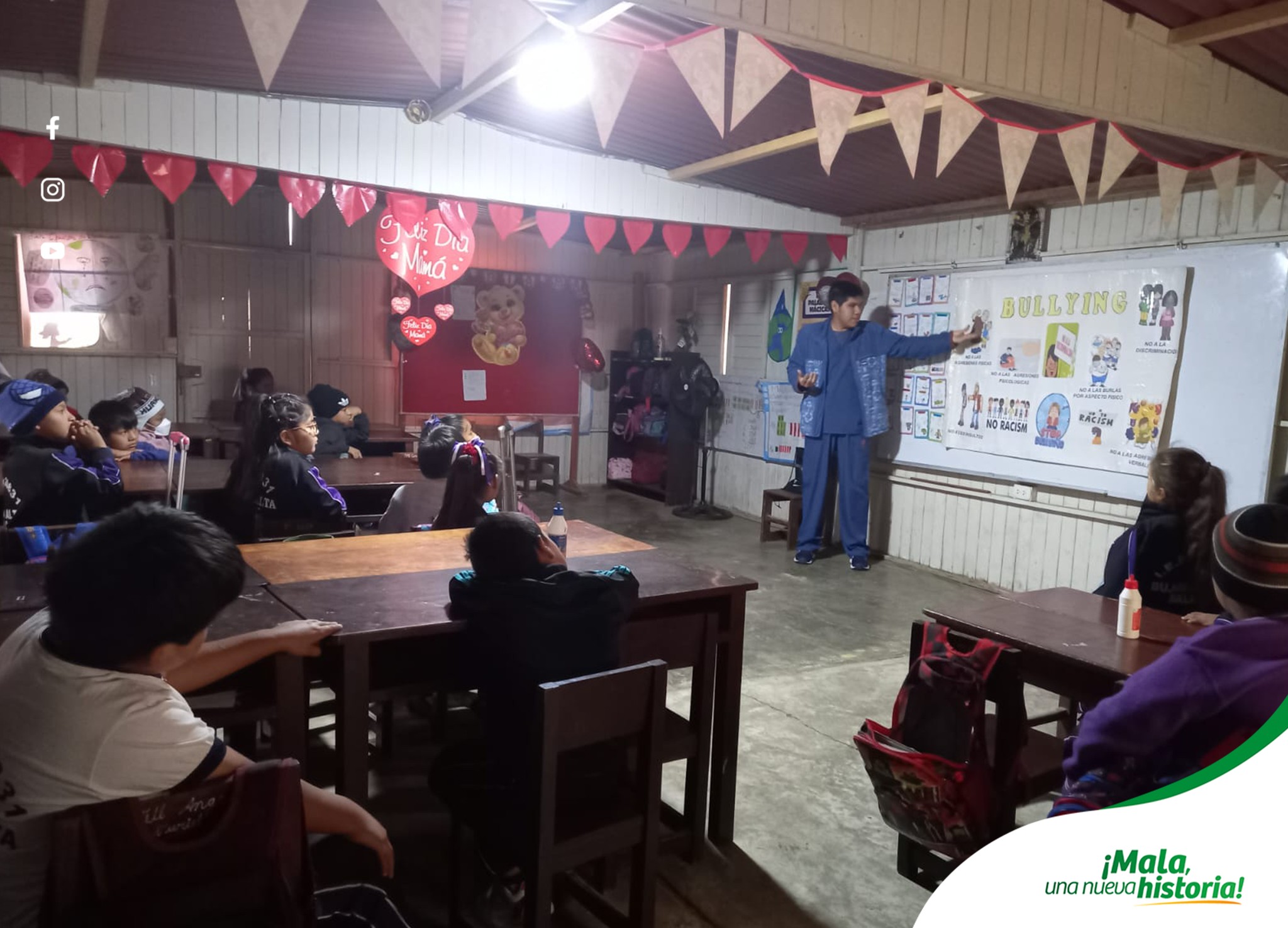 Se Realizaron los Talleres de "ANTI BULLYING" en la IE 20832 "Bujama Alta", Parte del Programa "Pasando Lista con la DEMUNA"