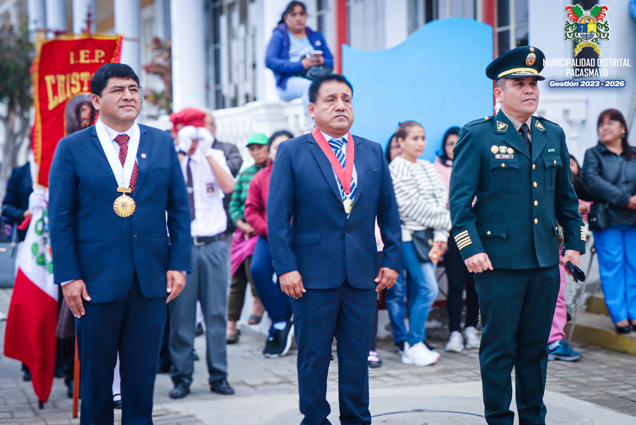 Izamiento del Pabellón Nacional Por el Dia de La Bandera