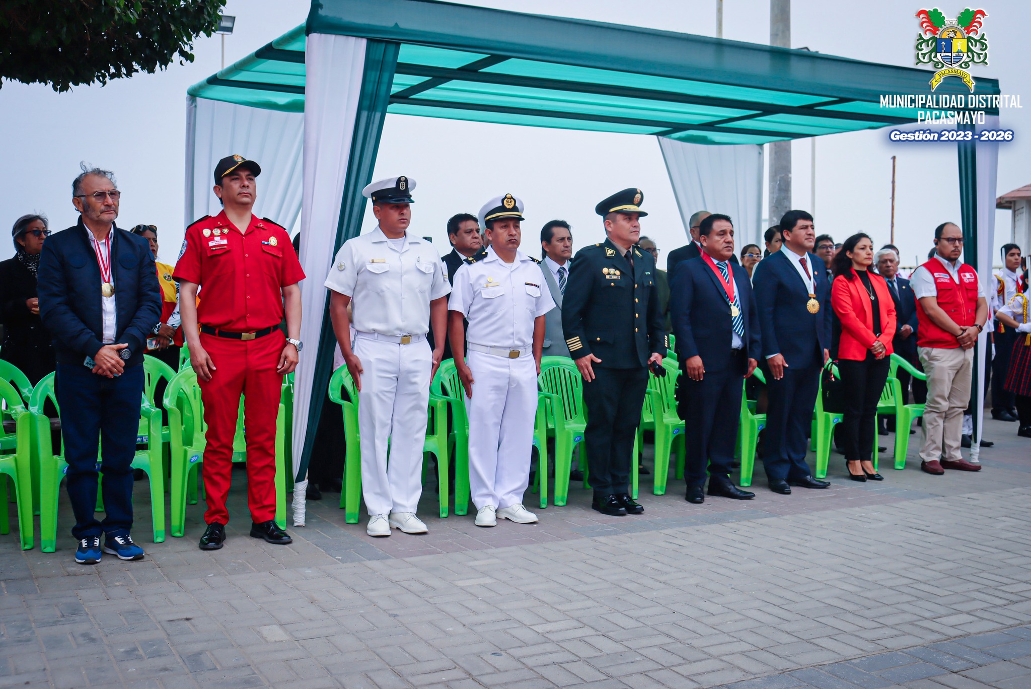 Izamiento del Pabellón Nacional Por el Dia de La Bandera