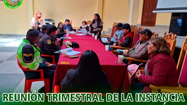 Reunión Trimestral de la Instancias Distritales de Concertación para Prevenir y Erradicar la Violencia contra las Mujeres e Integrantes del Grupo Familiar