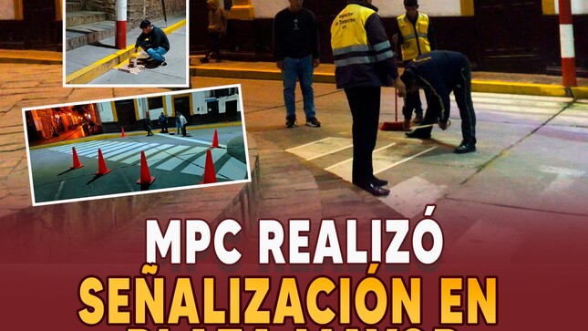 MPC Realizó señalización en plaza mayor