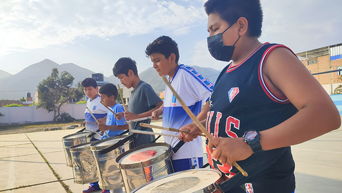 Banda Rítmica de San Jacinto en Acción
