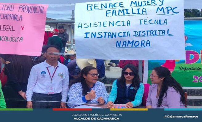 📌La Municipalidad Provincial de Cajamarca, a través del área de Renace Mujer y Familia, realizaron una campaña de corte de cabello gratuito y asistencia legal y psicológica a todas las madres del distrito de Namora, esto con el objetivo de brindar apoyo , consejería y asesoramiento a todas las madres de bajos recursos.