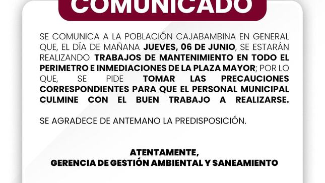 Comunicado