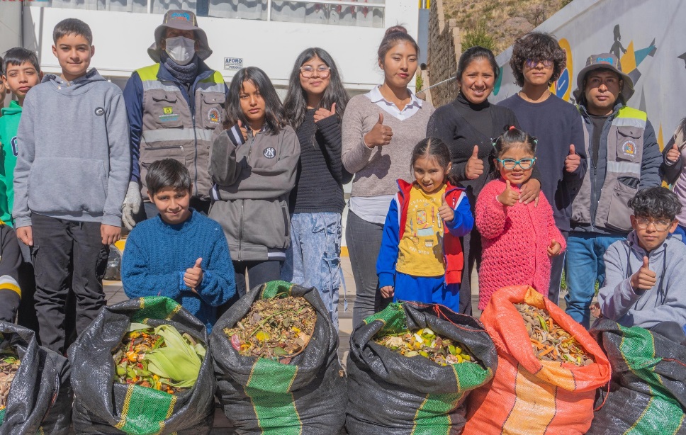 ¡Por una adecuada segregación de residuos! La Municipalidad de Puno realizó una jornada de recolección de orgánicos