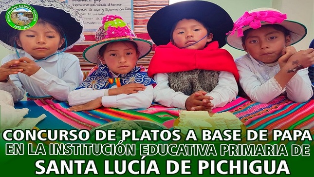 Concurso de Platos a Base de Papa en la Institución Educativa Primaria