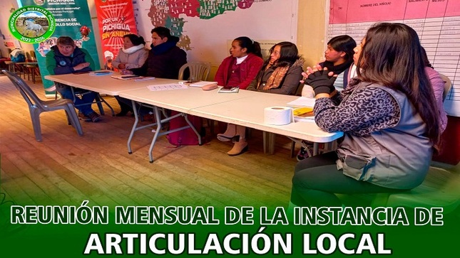 Reunión Mensual de la Instancia de Articulación Local
