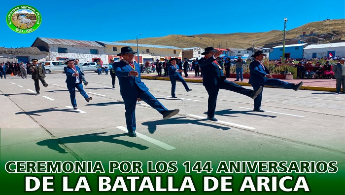 Ceremonia por los 144 Aniversarios de la Batalla de Arica
