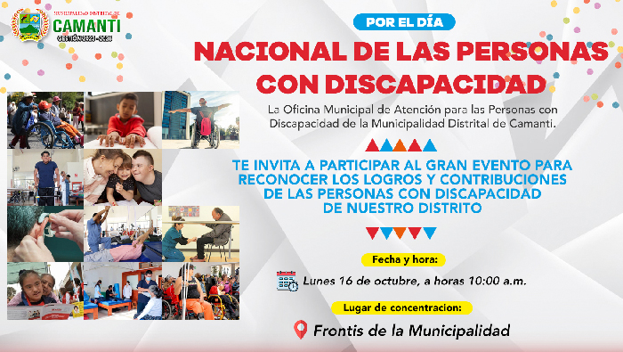 Gran Evento en Reconocimiento a las Personas con Discapacidad del Distrito de Camanti