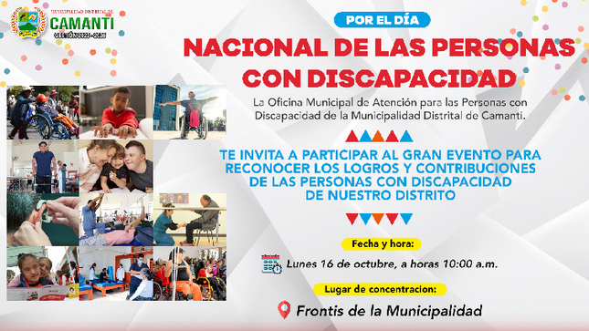 Gran Evento en Reconocimiento a las Personas con Discapacidad del Distrito de Camanti