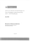 Vista preliminar de documento Informe de evaluación de resultados del PEI 2017-2019 (periodo 2018)