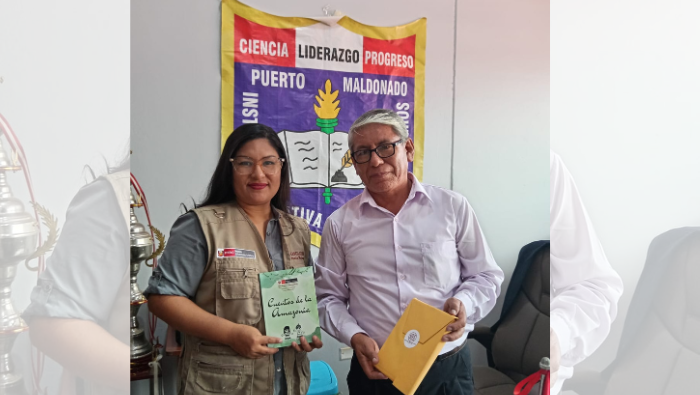 “Cuentos de la Amazonía”: impulsan lectura en Puerto Maldonado con donación de ejemplares a instituciones educativas