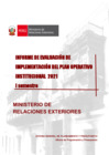 Vista preliminar de documento Informe de evaluación de implementación del Plan Operativo Institucional 2021 (Primer semestre)