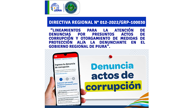 Denuncia los actos de corrupción