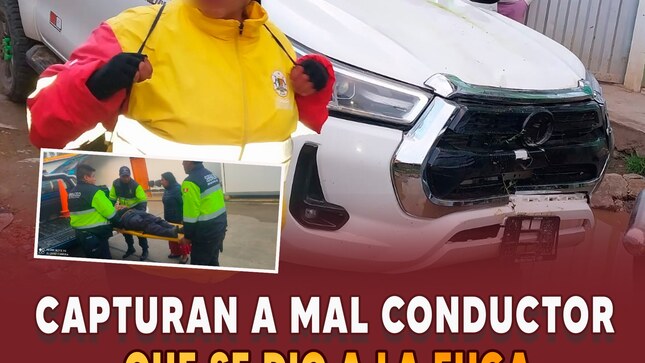Inspectores de transportes de la MPC capturan a mal conductor que se dio a la fuga