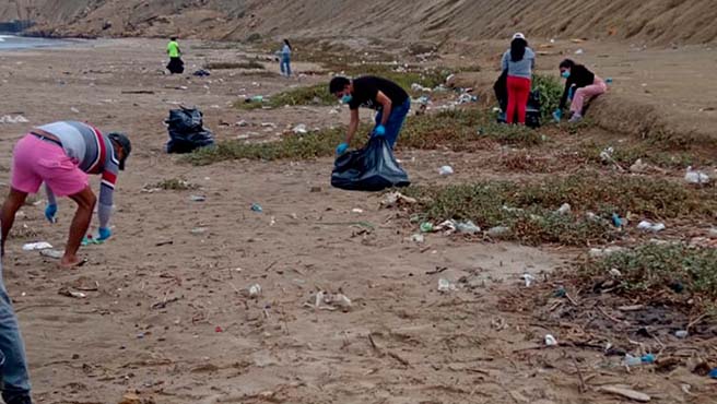 Municipalidad recolectó media tonelada de residuos sólidos en Playa Grande
