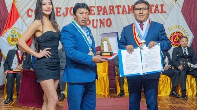Municipalidad de Puno saluda al Colegio de Ingenieros Consejo departamental Puno por sus 57 aniversario