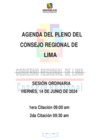 Vista preliminar de documento AGENDA DE SESIÓN DE CONSEJO REGIONAL N° 012-2024-CR/GRL
