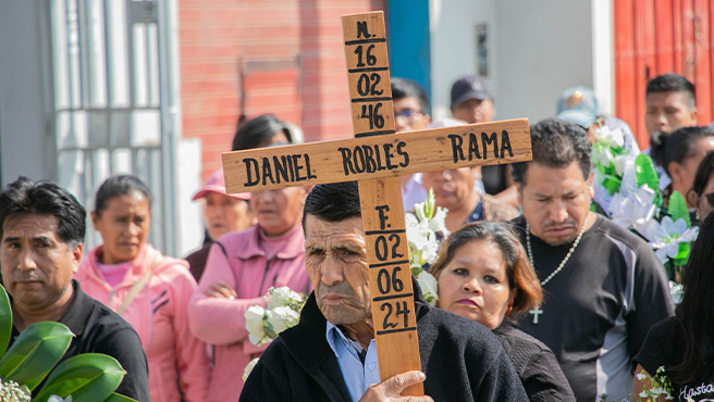 Municipalidad Provincial de Huarmey, rindió homenaje al Sr. Daniel Samuel Robles Rama, ex trabajador municipal.