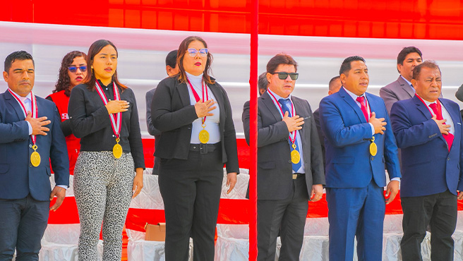 Ceremonia por el 144° Aniversario de la Batalla de Arica é Inmolación del Coronel Francisco Bolognesi así también el Juramento de Fidelidad