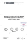 Vista preliminar de documento MANUAL DE CLASIFICADOR DE CARGOS DEL PROYECTO ESPECIAL BIANCIONAL LAGO TITICACA- PEBLT