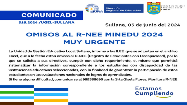 Comunicado Nº316-2024